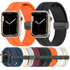 xDfind Solid Color Magnetic Buckle Silicone Watch Band