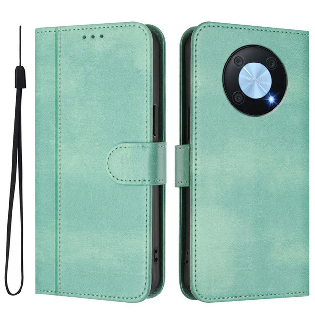 Line Splicing Buckle Retro Leather Phone Case, For Huawei Enjoy 50 Pro / Huawei Nova Y90, For Huawei Enjoy 50 / Nova Y70 / Nova Y70 Plus, For Huawei Nova 9