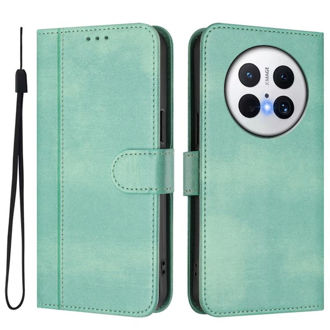 Line Splicing Buckle Retro Leather Phone Case, For Huawei Mate 70 Pro, For Huawei Mate 70, For Huawei Nova 13 Pro