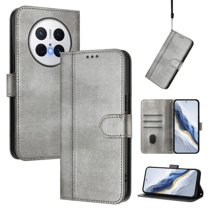 Line Splicing Buckle Retro Leather Phone Case, For Huawei Mate 70 Pro, For Huawei Mate 70, For Huawei Nova 13 Pro