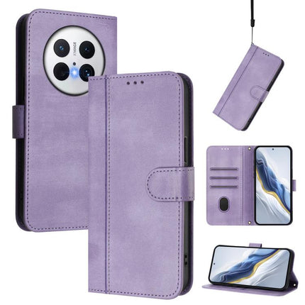 Line Splicing Buckle Retro Leather Phone Case, For Huawei Mate 70 Pro, For Huawei Mate 70, For Huawei Nova 13 Pro
