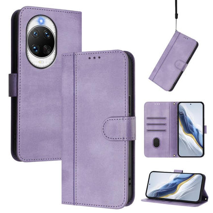 Line Splicing Buckle Retro Leather Phone Case, For Huawei nova 14 Ultra, For Huawei nova 14 Pro, For Huawei nova 14