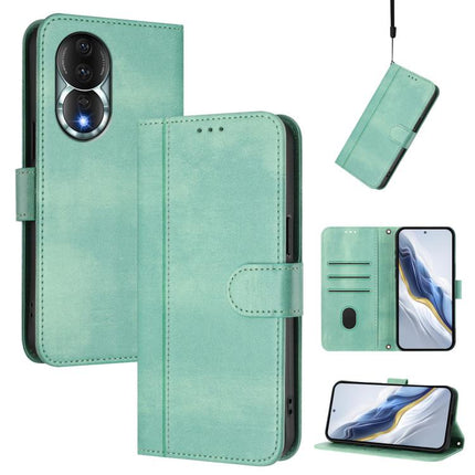 Line Splicing Buckle Retro Leather Phone Case, For Honor X9a / Magic 5 Lite / X40, For Honor 80 GT, For Honor 80