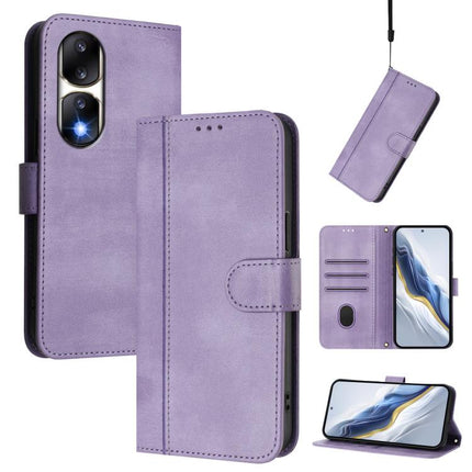 Line Splicing Buckle Retro Leather Phone Case, For Honor X8 5G / X6 4G / X6s / 70 Lite Global, For Honor 90 Lite / Honor X50i, For Honor 90 Pro
