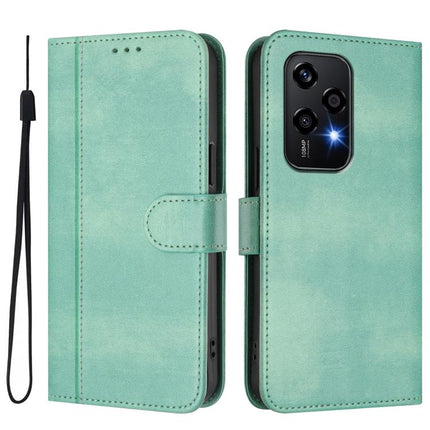 Line Splicing Buckle Retro Leather Phone Case, For Honor 200 Lite Global, For Honor Magic6 Pro, For Honor Magic6