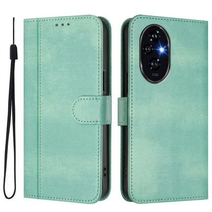 Line Splicing Buckle Retro Leather Phone Case, For Honor 200 Pro, For Honor Play 50, For Honor 90 Smart / X7b 4G / X7b 5G Global