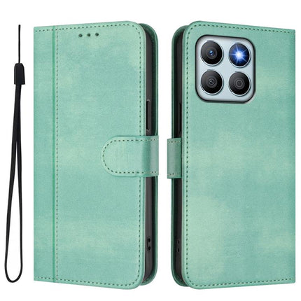 Line Splicing Buckle Retro Leather Phone Case, For Honor X8b 4G Global, For Honor X9b / Honor Magic6 Lite 5G, For Honor 100 Pro