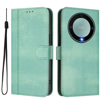 Line Splicing Buckle Retro Leather Phone Case, For Honor X9a / Magic 5 Lite / X40, For Honor 80 GT, For Honor 80