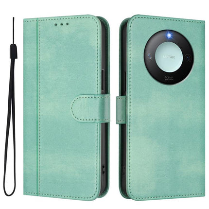Line Splicing Buckle Retro Leather Phone Case, For Honor X9c Smart Global, For Honor 300 Pro / Honor 300 Ultra, For Honor 300