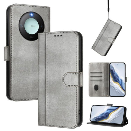 Line Splicing Buckle Retro Leather Phone Case, For Honor X9c Smart Global, For Honor 300 Pro / Honor 300 Ultra, For Honor 300