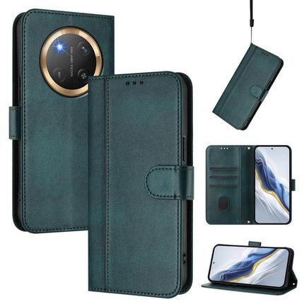 Line Splicing Buckle Retro Leather Phone Case, For Honor 400 Global 156.5mm, For Honor X8c 4G Global, For Honor X9c / Magic7 Lite