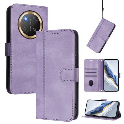 Line Splicing Buckle Retro Leather Phone Case, For Honor 400 Global 156.5mm, For Honor X8c 4G Global, For Honor X9c / Magic7 Lite