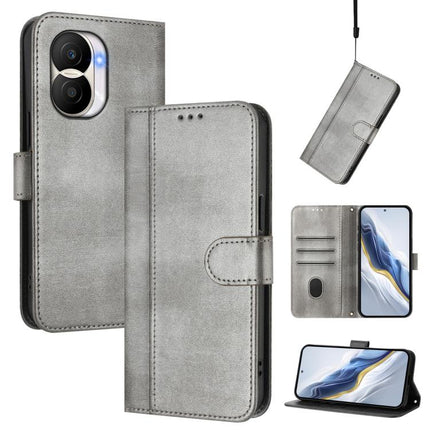 Line Splicing Buckle Retro Leather Phone Case, For Honor X9 4G / X9 5G / X30 5G, For Honor X40i, For Honor 70 Pro
