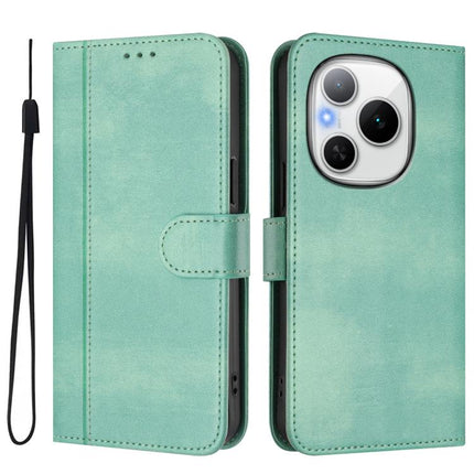 Line Splicing Buckle Retro Leather Phone Case, For Honor Power, For Honor Play 60, For Honor 400 Lite Global