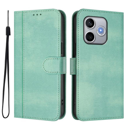 Line Splicing Buckle Retro Leather Phone Case, For Honor 600 Lite Global, For Honor Magic8 Pro Air 5G, For Honor X8d 4G