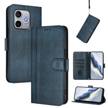Line Splicing Buckle Retro Leather Phone Case, For Honor 600 Lite Global, For Honor Magic8 Pro Air 5G, For Honor X8d 4G