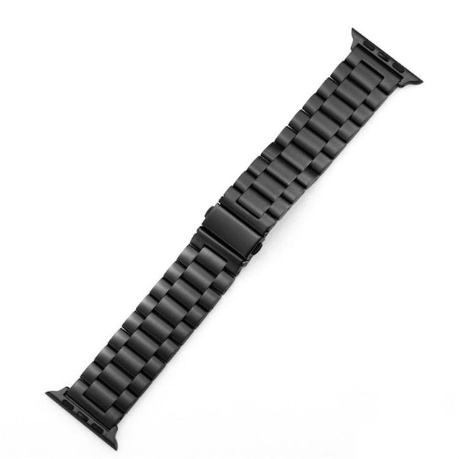 xDfind Three Beads Fold Buckle Stainless Steel Watch Band, For Apple Watch 46mm / 49mm / 45mm / 44mm, For Apple Watch 42mm / 41mm / 40mm / 38mm