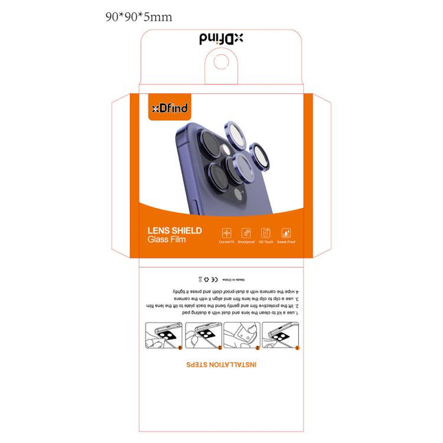 xDfind Rear Camera Lens Protective Film Packaging Box, Size: 90 x 90 x 5mm