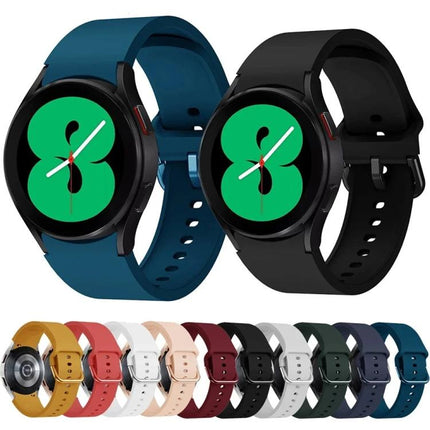 xDfind Solid Color Colorful Buckle Quick Release Silicone Watch Band, For Samsung Galaxy Watch5 / Watch5 Pro, For Samsung Galaxy Watch4 / Watch4 Classic