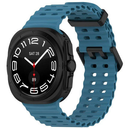 xDfind Ocean Hole Dual Buckle Silicone Watch Band, For Samsung Galaxy Watch Ultra 47mm / Ultra 2025