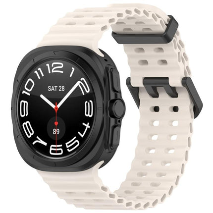 xDfind Ocean Hole Dual Buckle Silicone Watch Band, For Samsung Galaxy Watch Ultra 47mm / Ultra 2025