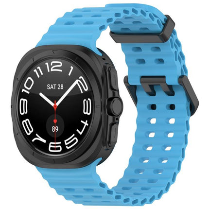xDfind Ocean Hole Dual Buckle Silicone Watch Band, For Samsung Galaxy Watch Ultra 47mm / Ultra 2025