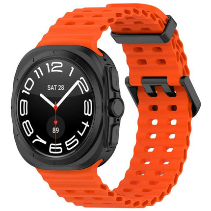 xDfind Ocean Hole Dual Buckle Silicone Watch Band, For Samsung Galaxy Watch Ultra 47mm / Ultra 2025