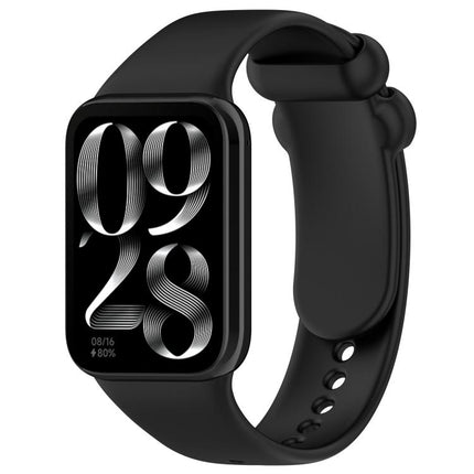 xDfind Solid Color Black Buckle Silicone Watch Band, For Xiaomi Band 9 Pro/8 Pro/Redmi Watch 5/4, For Redmi Watch 6 / Watch 5 / Watch 4
