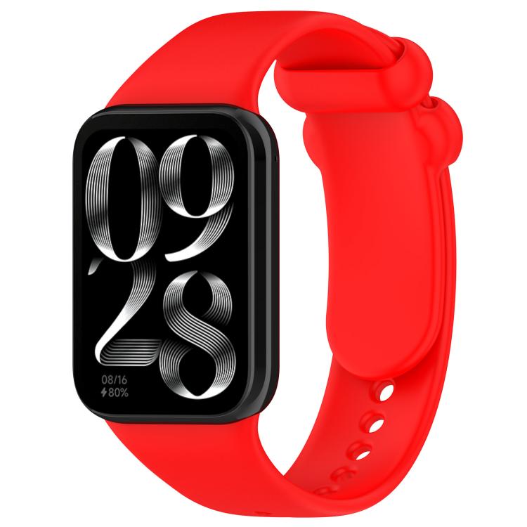 xDfind Solid Color Black Buckle Silicone Watch Band, For Xiaomi Band 9 Pro/8 Pro/Redmi Watch 5/4, For Redmi Watch 5 / Redmi Watch 4
