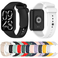xDfind Solid Color Black Buckle Silicone Watch Band, For Xiaomi Band 9 Pro/8 Pro/Redmi Watch 5/4, For Redmi Watch 5 / Redmi Watch 4