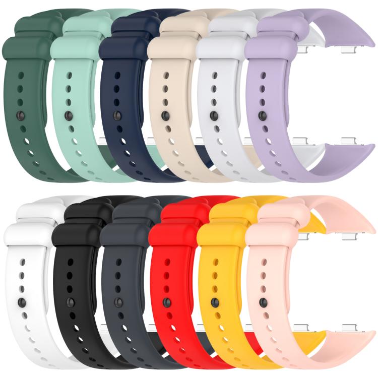 xDfind Solid Color Black Buckle Silicone Watch Band, For Xiaomi Band 9 Pro/8 Pro/Redmi Watch 5/4, For Redmi Watch 5 / Redmi Watch 4