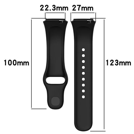 xDfind Solid Color Silicone Watch Band, For Redmi Watch 3 Active / Watch 3 Lite