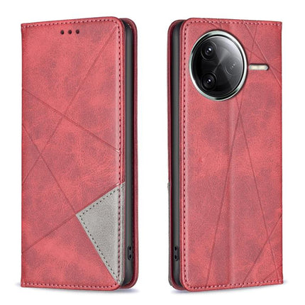 Rhombus Texture Magnetic Leather Phone Case, For Xiaomi 15T 5G, For Xiaomi Poco C71, For Xiaomi Poco F7 Pro / F7 Ultra