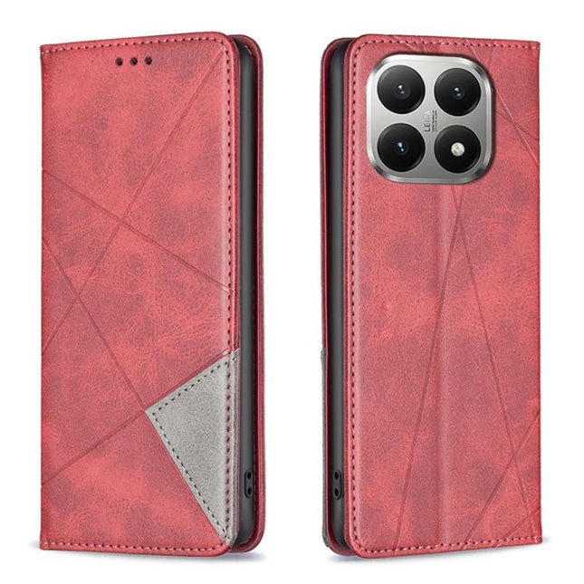 Rhombus Texture Magnetic Leather Phone Case, For Xiaomi 15T 5G, For Xiaomi Poco C71, For Xiaomi Poco F7 Pro / F7 Ultra