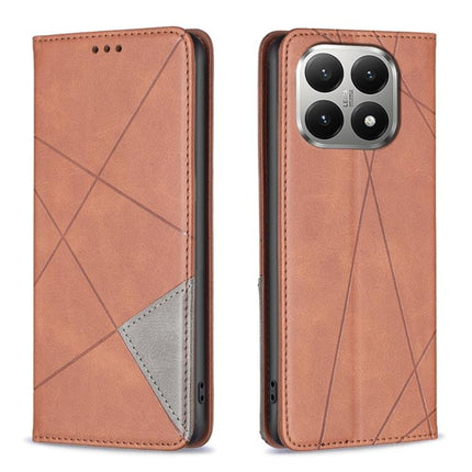 Rhombus Texture Magnetic Leather Phone Case, For Xiaomi 15T 5G, For Xiaomi Poco C71, For Xiaomi Poco F7 Pro / F7 Ultra