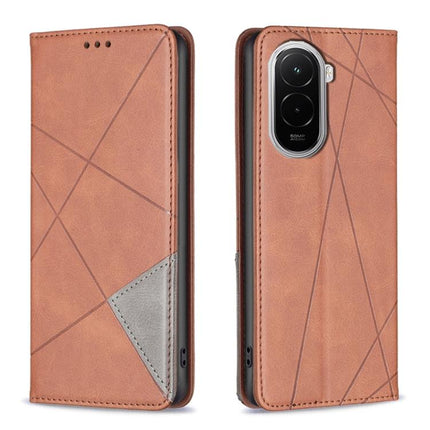 Rhombus Texture Magnetic Leather Phone Case, For Xiaomi 17T Pro 5G, For Xiaomi 17T 5G, For Xiaomi Poco M7 4G 169mm, For Xiaomi 15T Pro