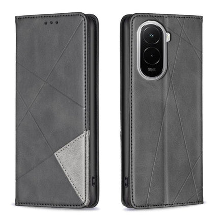 Rhombus Texture Magnetic Leather Phone Case, For Xiaomi 17T Pro 5G, For Xiaomi 17T 5G, For Xiaomi Poco M7 4G 169mm, For Xiaomi 15T Pro