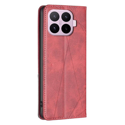 Rhombus Texture Magnetic Leather Phone Case, For Xiaomi 17T Pro 5G, For Xiaomi 17T 5G, For Xiaomi Poco M7 4G 169mm, For Xiaomi 15T Pro