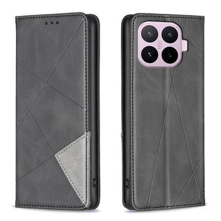 Rhombus Texture Magnetic Leather Phone Case, For Xiaomi 17T Pro 5G, For Xiaomi 17T 5G, For Xiaomi Poco M7 4G 169mm, For Xiaomi 15T Pro