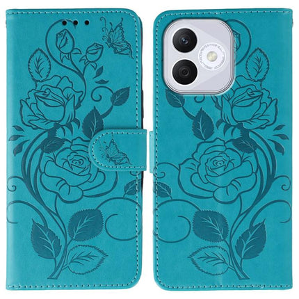 Rose Butterfly Embossed Leather Phone Case, For Honor X6c 4G, For Honor 400 Pro Global 160.8mm, For Honor 400 Lite Global, For Honor 400 Global 156.5mm