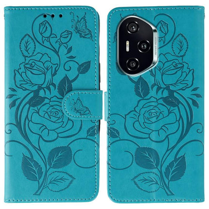 Rose Butterfly Embossed Leather Phone Case, For Honor X6c 4G, For Honor 400 Pro Global 160.8mm, For Honor 400 Lite Global, For Honor 400 Global 156.5mm