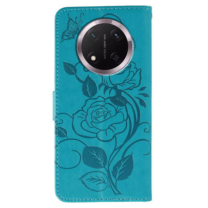 Rose Butterfly Embossed Leather Phone Case, For Honor Magic7 Lite / X9c, For Honor Magic7 Pro, For Honor X7c / Play 60 Plus, For Honor Magic6 Lite / X50 / X9b