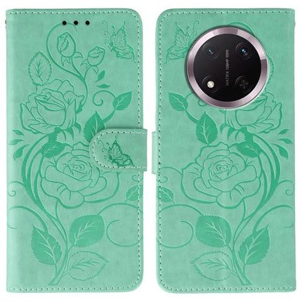 Rose Butterfly Embossed Leather Phone Case, For Honor Magic7 Lite / X9c, For Honor Magic7 Pro, For Honor X7c / Play 60 Plus, For Honor Magic6 Lite / X50 / X9b