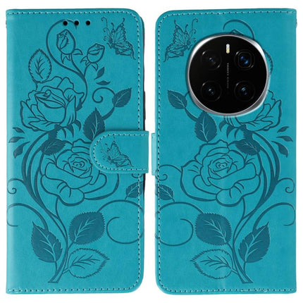 Rose Butterfly Embossed Leather Phone Case, For Honor Magic7 Lite / X9c, For Honor Magic7 Pro, For Honor X7c / Play 60 Plus, For Honor Magic6 Lite / X50 / X9b