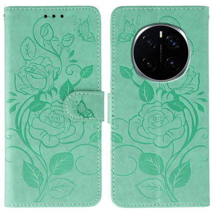 Rose Butterfly Embossed Leather Phone Case, For Honor Magic7 Lite / X9c, For Honor Magic7 Pro, For Honor X7c / Play 60 Plus, For Honor Magic6 Lite / X50 / X9b