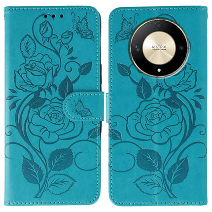 Rose Butterfly Embossed Leather Phone Case, For Honor Magic7 Lite / X9c, For Honor Magic7 Pro, For Honor X7c / Play 60 Plus, For Honor Magic6 Lite / X50 / X9b