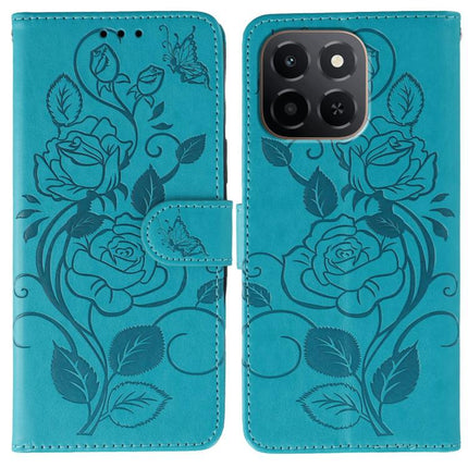 Rose Butterfly Embossed Leather Phone Case, For Honor X6c 4G, For Honor 400 Pro Global 160.8mm, For Honor 400 Lite Global, For Honor 400 Global 156.5mm
