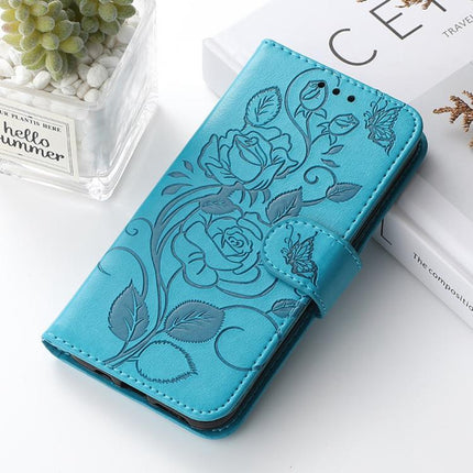 Rose Butterfly Embossed Leather Phone Case, For Honor X6c 4G, For Honor 400 Pro Global 160.8mm, For Honor 400 Lite Global, For Honor 400 Global 156.5mm