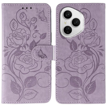 Rose Butterfly Embossed Leather Phone Case, For Honor X6c 4G, For Honor 400 Pro Global 160.8mm, For Honor 400 Lite Global, For Honor 400 Global 156.5mm