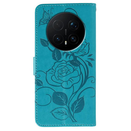 Rose Butterfly Embossed Leather Phone Case, For Honor Magic8 Pro, For Honor Magic8, For Honor X7d 5G, For Honor X5c Plus